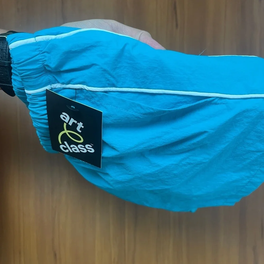 Art Class Kids Girls Nylon Athletic Sports Shorts Blue Size Large
